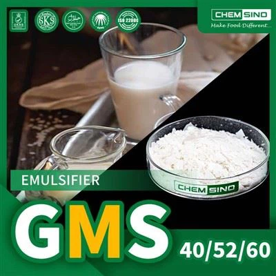 Elintarvikelaatuinen glyserolimonostearaatti GMS 52 -jauhe CAS-nro.{1}}