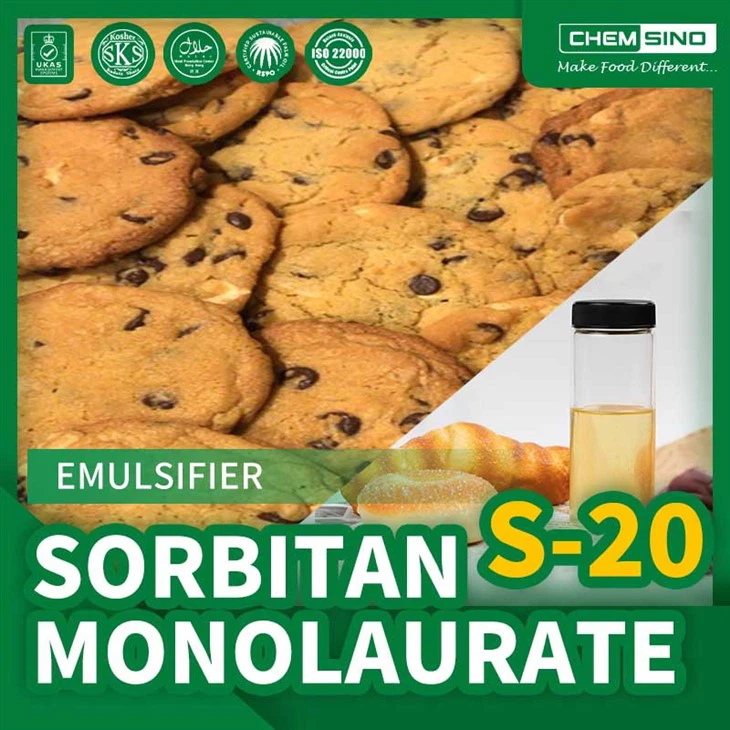 Sorbitan Monolaurate Span emulgointiaine E493 CAS: 1338-39-2
