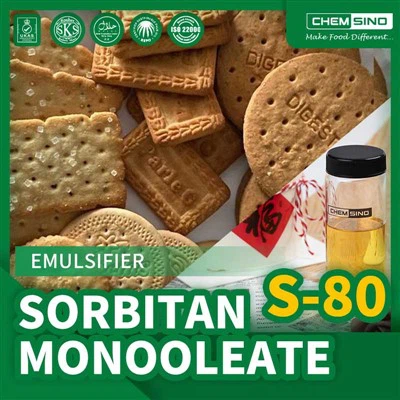 Elintarvikelaatu sorbitan -monooleaatti E494 Emulgifer myytävänä